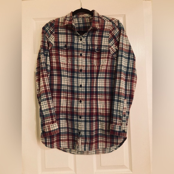 Toad And Co Flannel Mini Shirt Dress - Picture 1 of 7